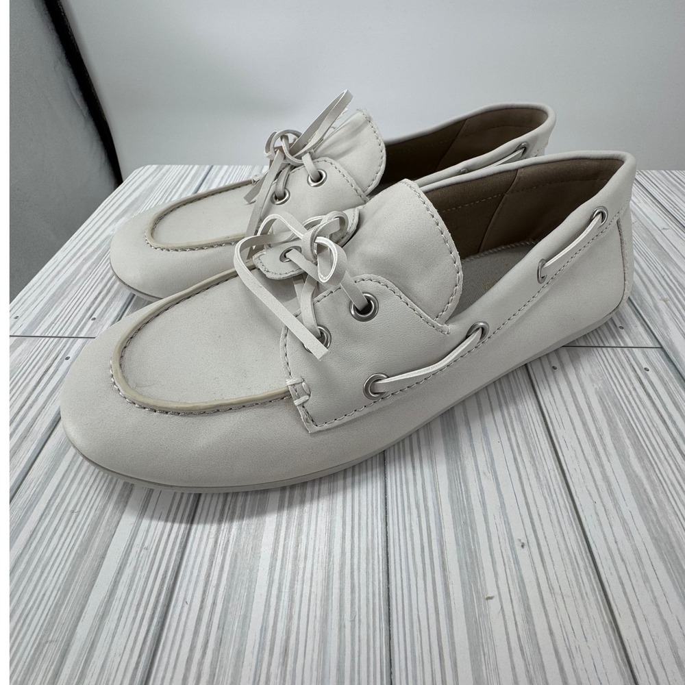 Tommy Bahama Seafairer White‎ Boat Shoes Loafers Women's Size 8.5M